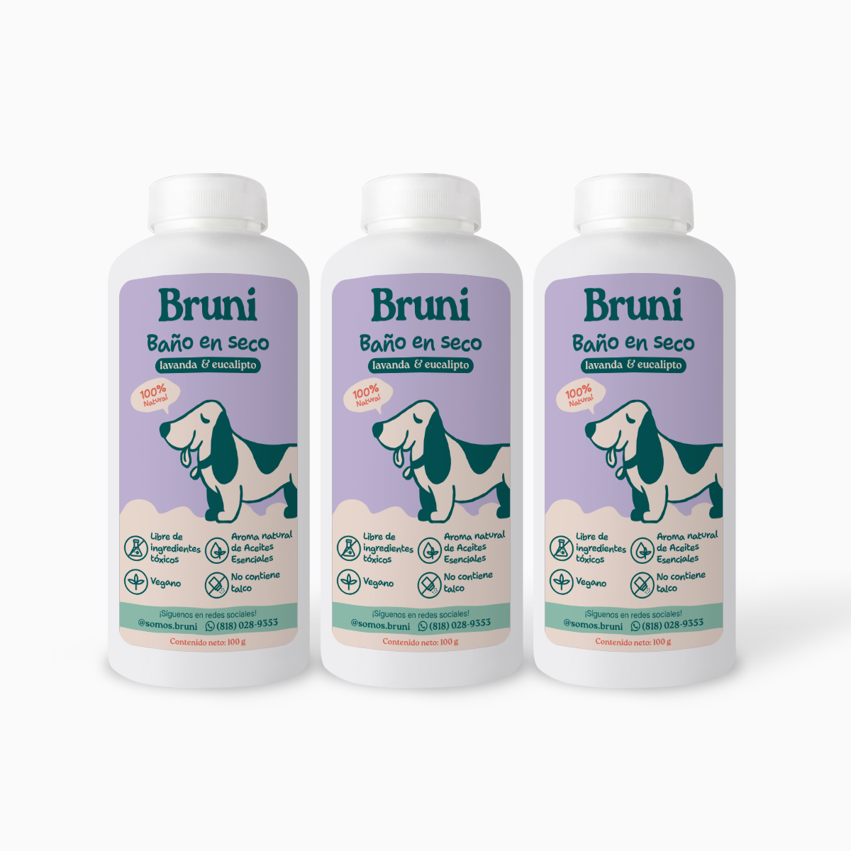 Combo 2: 3 pzas. Bruni, Baño en seco