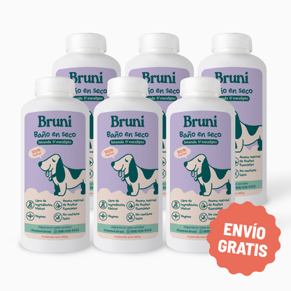Combo 3: 6 pzas. Bruni, Baño en seco